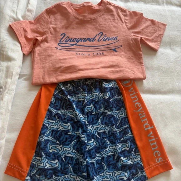 Vineyard Vines Kids Matching Set - Navy, Red, Pink, Green, Tan - Picture 5 of 5